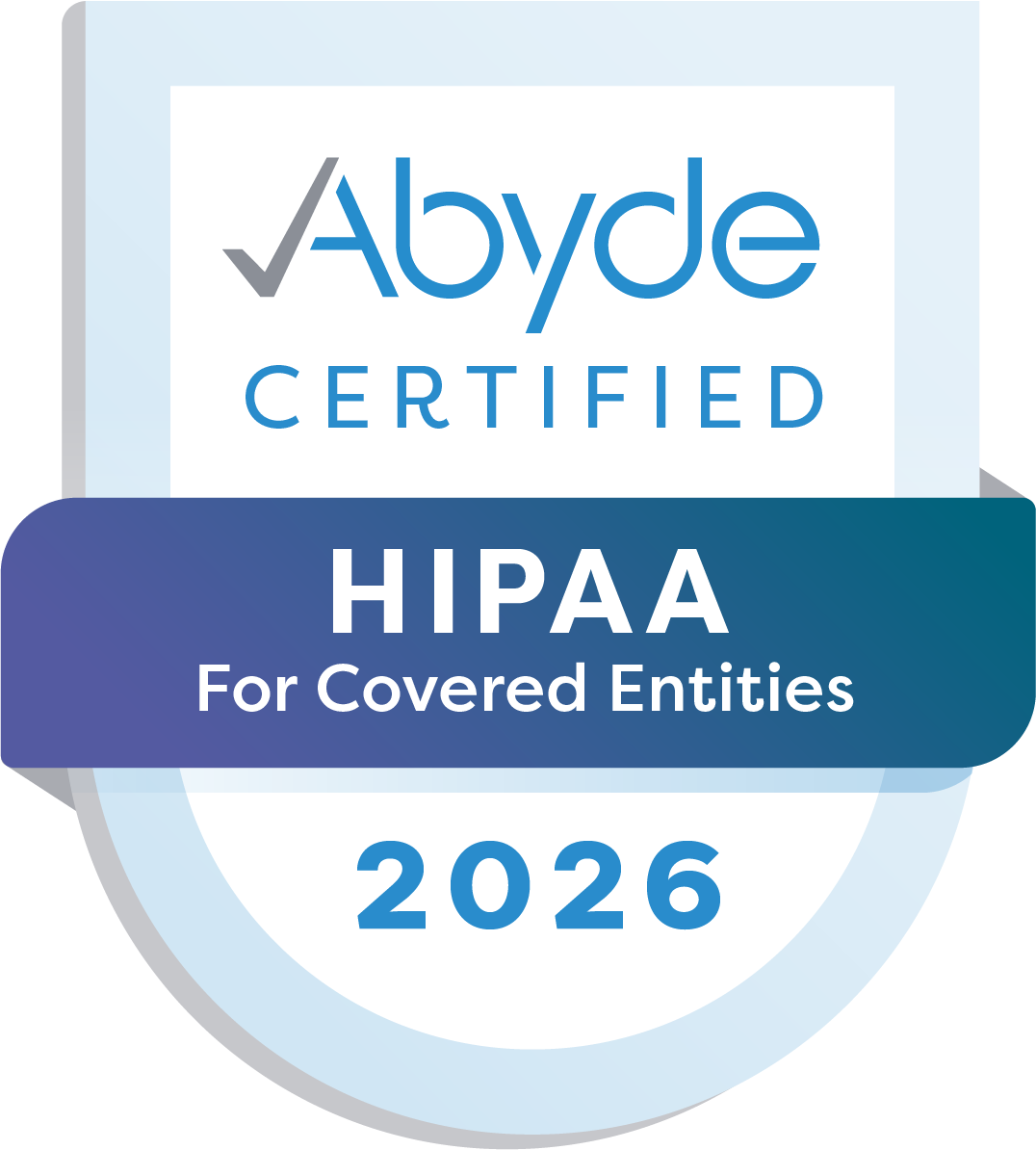 Abyde HIPAA Certified 2026